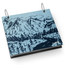 BibFOLIO® Race Bib Album - Mountain Sketch
