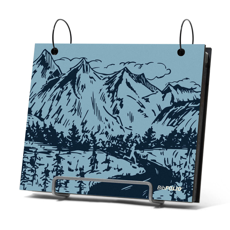 BibFOLIO® Race Bib Album - Mountain Sketch