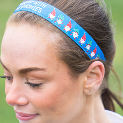 GFAR Athletic Juliband Non-Slip Headband - Running with My Gnomies - Christmas