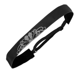 Athletic Juliband Non-Slip Headband - Tiara Silver