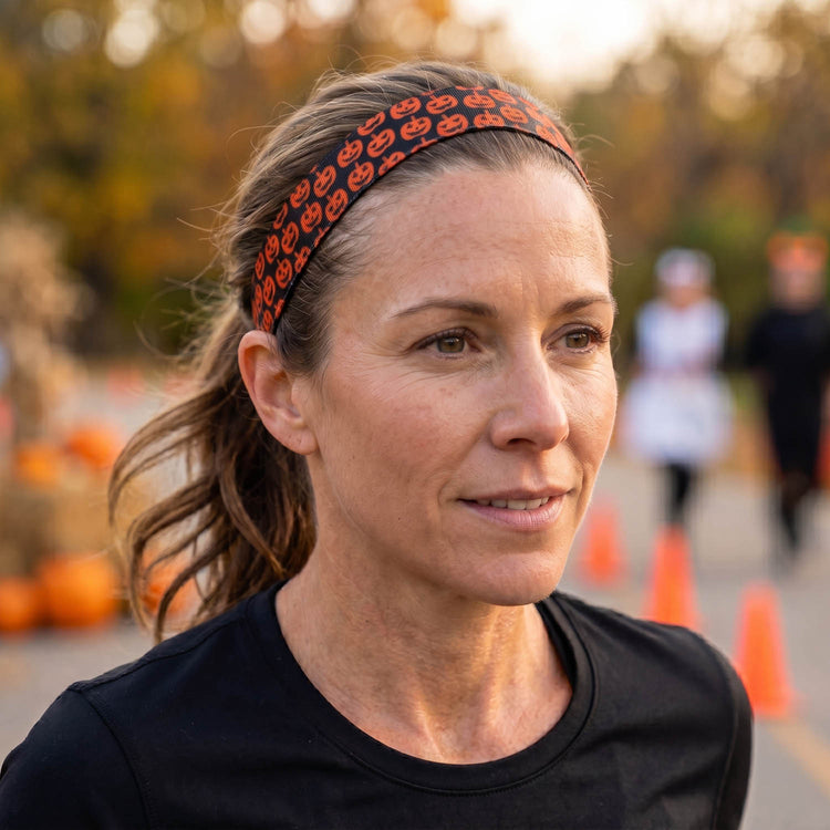 GFAR Athletic Juliband Non-Slip Headband - Jack o' Lanterns