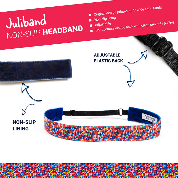 Athletic Juliband Non-Slip Headband - Crazy for Color