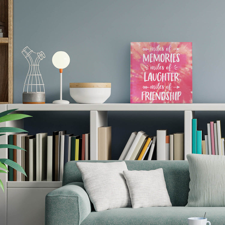 Running Canvas Wall Art - Miles of Friendship