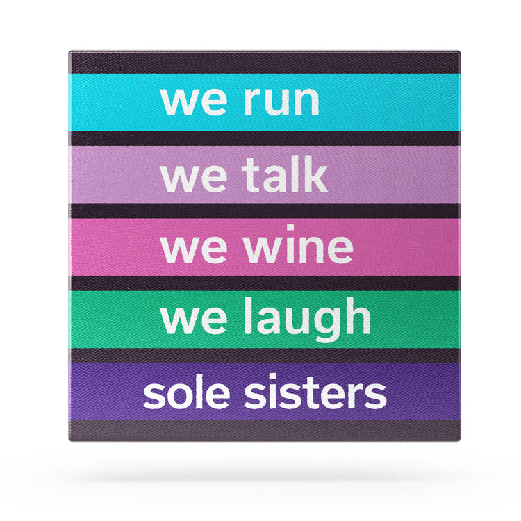GFAR Running Canvas Wall Art - Sole Sister Mantra