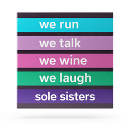 Running Canvas Wall Art - Sole Sister Mantra