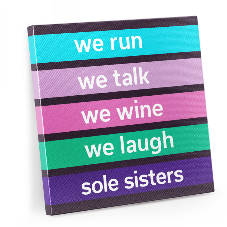 GFAR Running Canvas Wall Art - Sole Sister Mantra