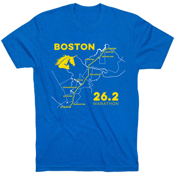 T-shirt Boston Strong Homme Taille S - Logo Bleu Et Jaune Gildan - Neuf Avec étiquettes - Manches Courtes
