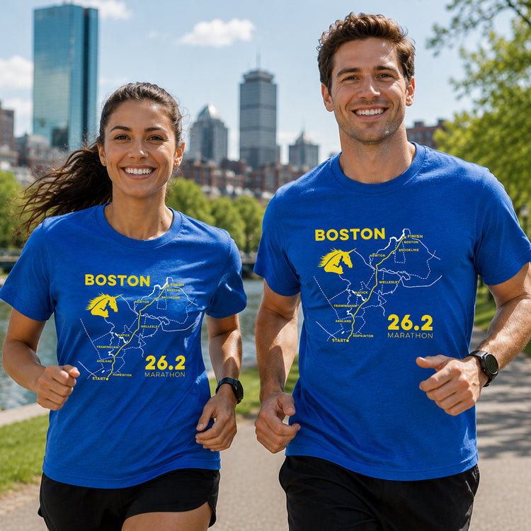 Running Short Sleeve T-Shirt - Boston Route