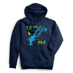 Statement Fleece Hoodie - New York City Route [Adult Medium/Navy] - SS
