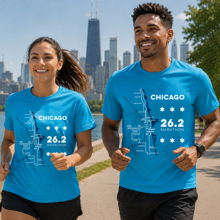 Running Short Sleeve T-Shirt - Chicago Route
