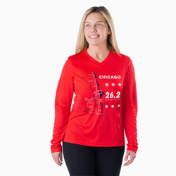 Women's Long Sleeve Tech Tee - Chicago Route