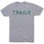 Running Short Sleeve T-Shirt - Trails Over Treadmills [Adult Medium/Gray] - SS