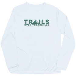 Men's Running Long Sleeve Performance Tee - Trails Over Treadmills