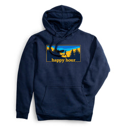 Statement Fleece Hoodie - Happy Hour Runner [Adult Large/Navy] - SS