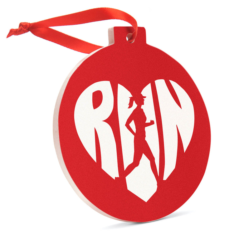 GFAR Running Round Ceramic Ornament - Love the Run