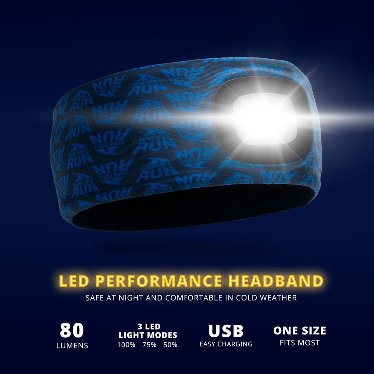 Running LED Lighted Performance Headband - Gone For a Run®