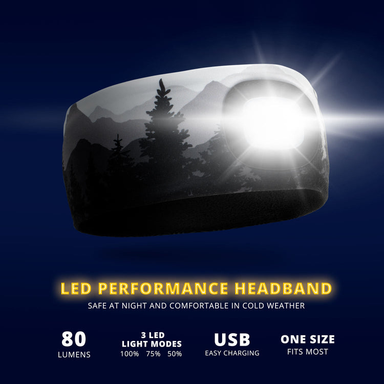Running LED Lighted Performance Headband - Mountain Call