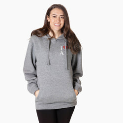 Statement Fleece Hoodie - I Run Arkansas [Gray/Adult Medium] - SS