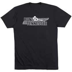 Running Short Sleeve T-Shirt - Run Tennessee [Adult Large/Black] - SS