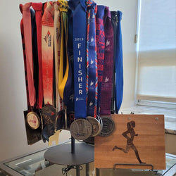 Premier Wood BibFOLIO® Race Bib Album - Female Runner