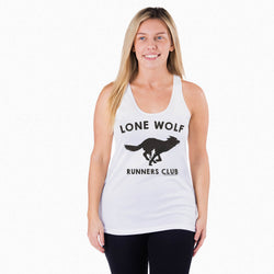 Women's Racerback Performance Tank Top - Lone Wolf Runners Club
