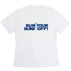 Women's Short Sleeve Tech Tee - Run Your Buns Off
