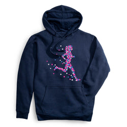 Statement Fleece Hoodie - Summer Runner Girl [Adult Large/Navy] - SS