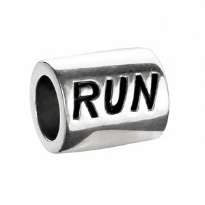 Sterling Silver Run Large Hole Bead