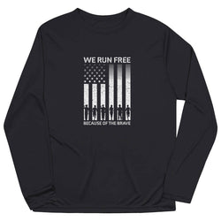 Men's Running Long Sleeve Performance Tee - Because of the Brave