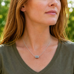 Sterling Silver Bead 16" Necklace - Run