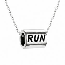 Sterling Silver Bead 16" Necklace - Run
