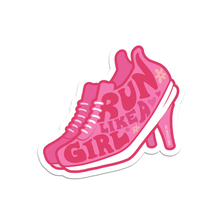 GFAR Running Sticker - Run Like A Girl