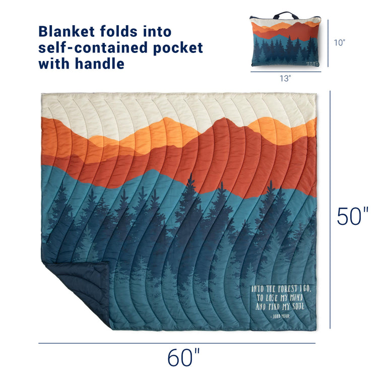 RunTechnology® Puffle Blanket - Into the Forest