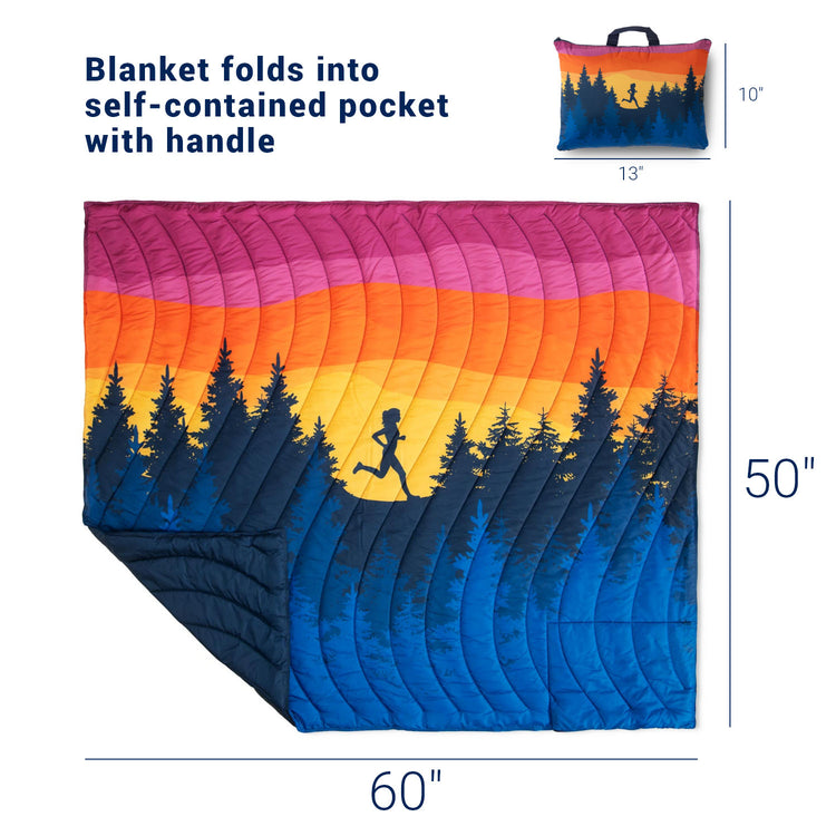 RunTechnology® Puffle Blanket - Happy Hour