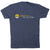 Running Short Sleeve T-Shirt - Life Happens, Running Helps [Adult Large/Navy] - SS