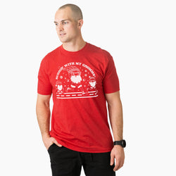 Running Short Sleeve T-Shirt - Runnin' With My GnomiesÂ® - Christmas 2023