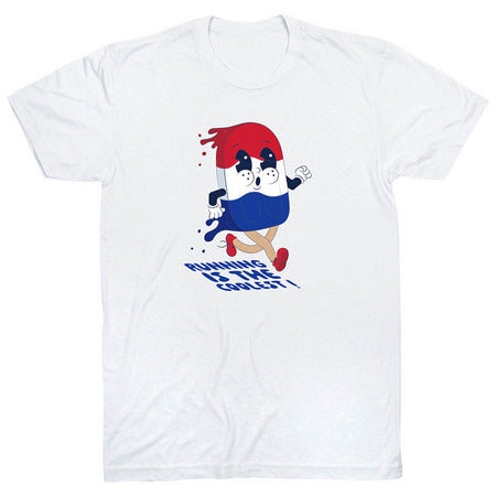Running Short Sleeve T-Shirt - Running Is The Coolest [Adult Large/White] - SS