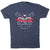 Running Short Sleeve T-Shirt - We Run Free Because Of The Brave [Adult Large/Navy] - SS
