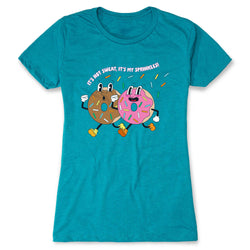 Women's Everyday Runners Tee - Sugar Rush Run [Adult Small/Teal] - SS
