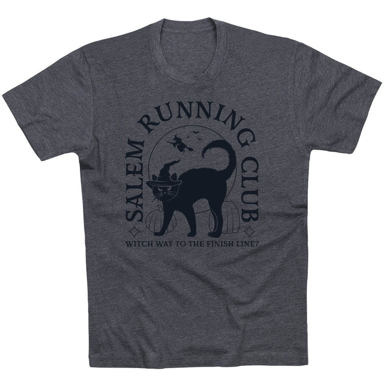 Running Short Sleeve T-Shirt - Salem Running Club [Adult Medium/Charcoal] - SS