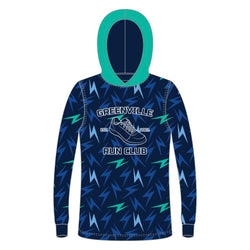 Running Lightweight Long Sleeve ShieldDri Hoodie - Custom