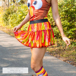 Running Tutu Skirt - Turkey Feathers
