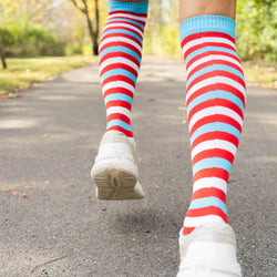 Woven Knee-High Socks - Running Is My Thing