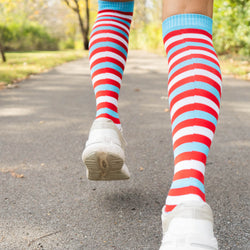 Woven Knee-High Socks - Running Is My Thing