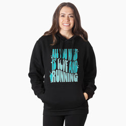 Statement Fleece Hoodie - All You Need is Love and Running