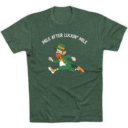 Running Short Sleeve T-Shirt - Mile After Luckin Mile