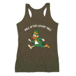 Women's Everyday Tank Top - Mile After Luckin Mile
