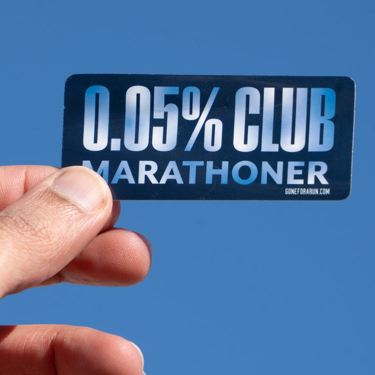 GFAR Running Sticker - 0.05% Marathon Club