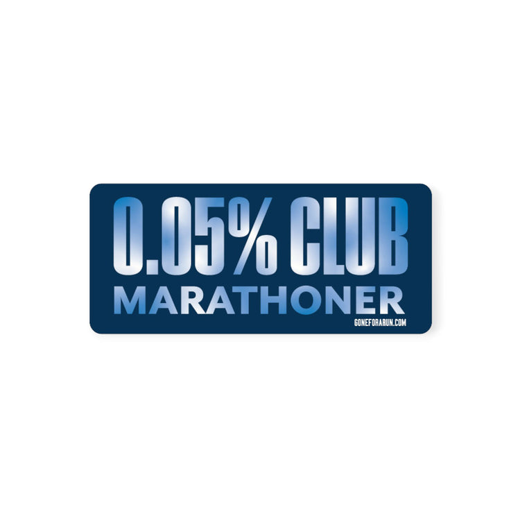 GFAR Running Sticker - 0.05% Marathon Club