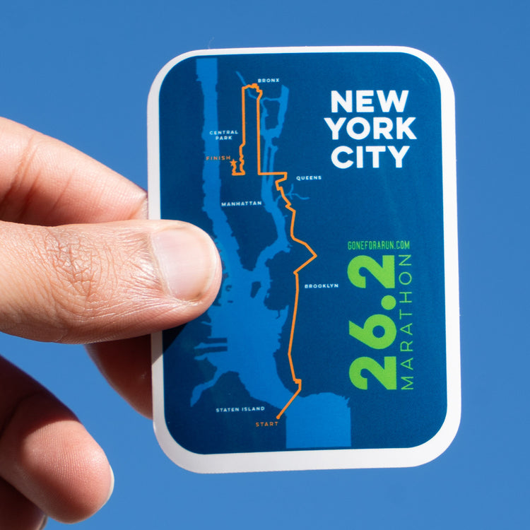 Running Sticker - New York 26.2 Map